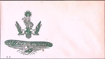 Amerikaanse envelop WWII (lijst optie), Verzenden