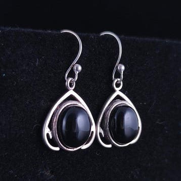 Zilver - Oorbellen - Onix sterlingzilver