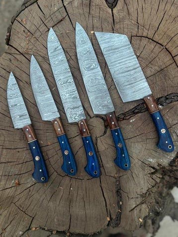 Keukenmes - Kitchen knife set - Staal, Levend koolstofstaal