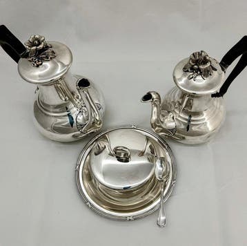 Christofle - Koffieservies - Gallia - Verzilverd -