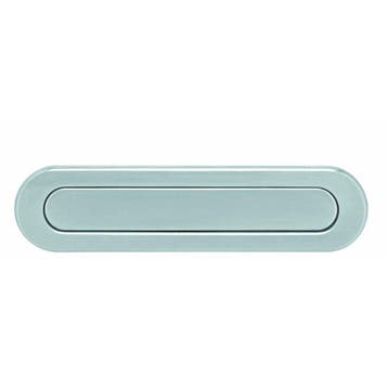 Intersteel Briefplaat ovaal met veer - RVS geborsteld, Verzenden, Nieuw