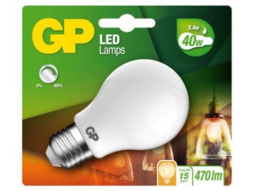 Ca. 27x Led lamp vintage GP Lighting, e27, frost, Nieuw