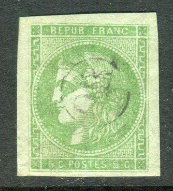 Frankrijk 1870 - Prachtig en zeldzaam nr. 42B - Goudstempel, Gestempeld