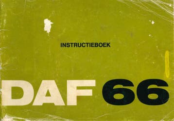 1973 DAF 66 HANDLEIDING INSTRUCTIEBOEKJE HANDBOEK NEDERLANDS, Auto diversen, Handleidingen en Instructieboekjes, Verzenden