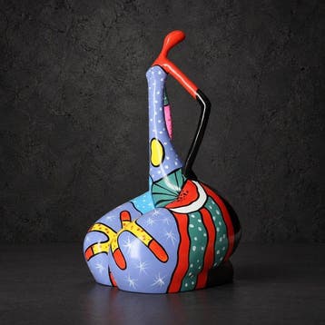 Beeldje - Beeldje - Pop Art Lady - Glasvezel - Glas