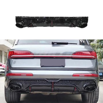 Diffuser With Black Exhaust Tips Voor Audi Q7 S Line/SQ7 4M, Ophalen of Verzenden, Nieuw