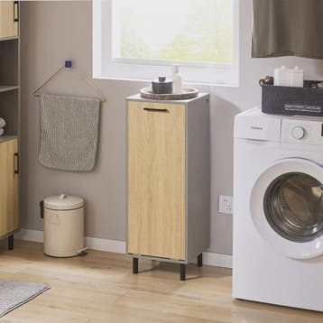 SoBuy Wasgoedkast met Uitklapbare Waszak - Badkamer Opbergka, Verzenden, Nieuw