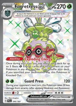 Forretress ex 230/193 Paldea evolved, Ophalen of Verzenden, Nieuw, Losse kaart, Foil