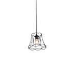 Retro hanglamp zwart 25 cm - Granny Frame, Verzenden, Nieuw, Retro