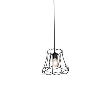 Retro hanglamp zwart 25 cm - Granny Frame, Verzenden, Nieuw, Retro
