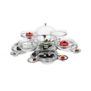 GGM Gastro | Buffetstandaard - RVS - rond - 600x600mm - |, Verzenden