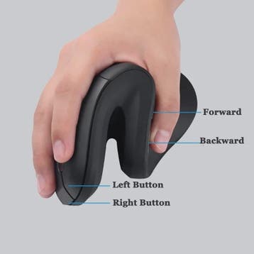 Ergonomische Verticale Draadloze Muis met Stille Klik en Ins