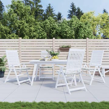 vidaXL Tuinstoelkussens 4 st bladpatroon 50x50x4 cm stof, Verzenden, Nieuw, Groen