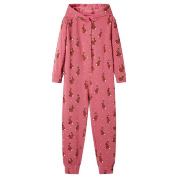 vidaXL Kinderonesie met capuchon 104 oudroze, Verzenden, Nieuw