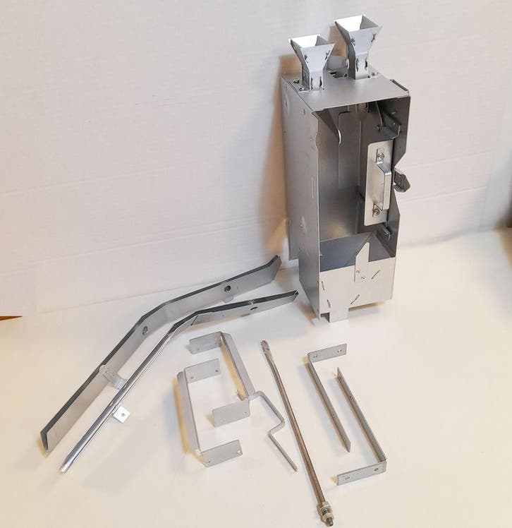 Wurlitzer 2000 Dubbele Muntinworp Houder en Sledes, Verzamelen, Automaten | Jukeboxen, Ophalen