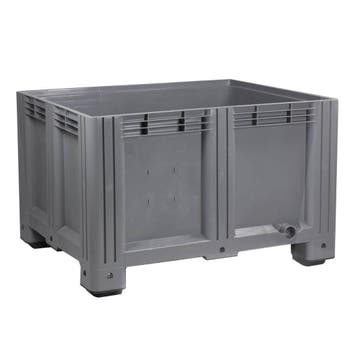 Palletbox Kunststof 1200x1000x760 mm 610 liter Grijs, Doe-het-zelf en Verbouw, Hout en Planken, Verzenden, Nieuw