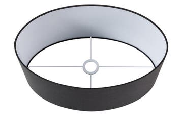 Lampenkap 50x23x50cm zwart wit voor tafellamp - 42794, Ophalen of Verzenden, Nieuw
