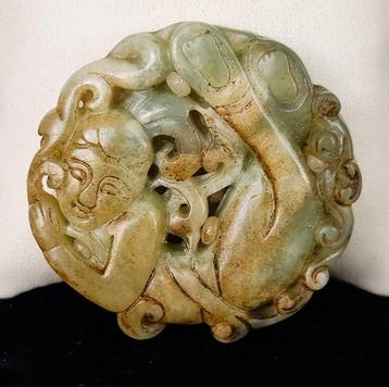 Boeddhistische amulet – Bodhisattva Guanyin – oneindige, Antiek en Kunst