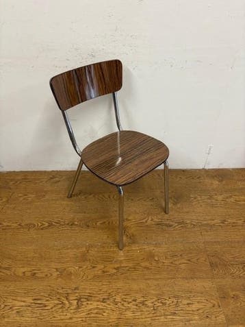 Gebruikte Schoolstoel - S4217 Vintage/Café, Huis en Inrichting, Stoelen, Ophalen, Nieuw