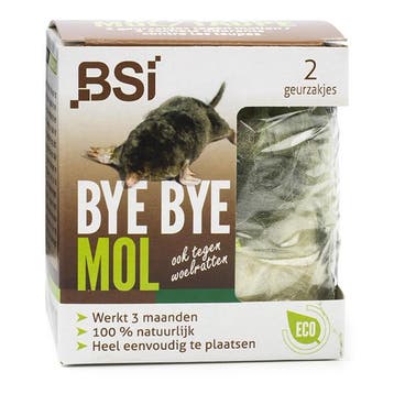 Mollenverjager | BSI (2 geurzakjes, Natuurlijk), Verzenden, Nieuw