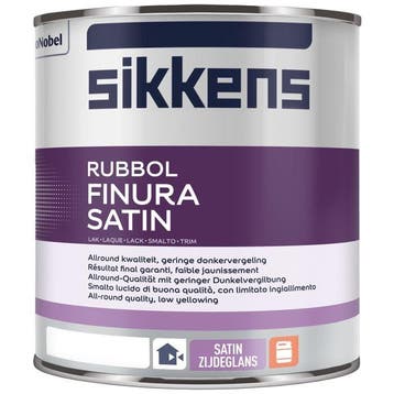SIKKENS RUBBOL FINURA SATIN - 3031 FLEXA CREATIONS - 1 li..., Overige kleuren, Nieuw, Ophalen of Verzenden, Verf