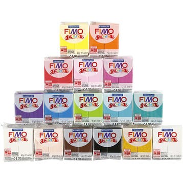 FIMO® Kids Boetseerklei, 32x42 gr/ 1 doos, Nieuw