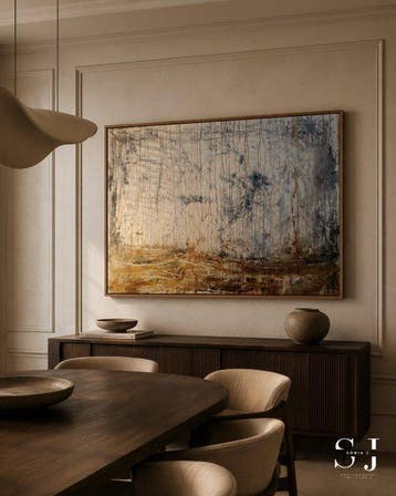 Sonia J - Mineral Sunrise  - XXL - Earthy-Blue Atmospheric