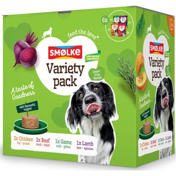Smolke Hondenvoer Nat Variety Box Goodness 6 x 300 gr, Verzenden, Hond