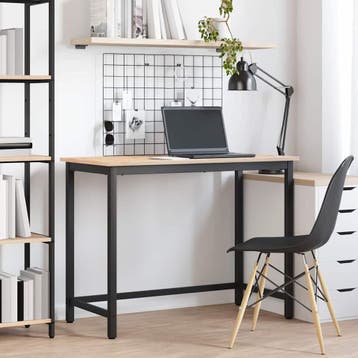 vidaXL Tafel Naturel 100 x 50 x 77 cm Engineered hout en, Verzenden, Nieuw