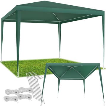 Paviljoen Farah, waterdicht, steeksysteem, 3x3m - groen, Tuin en Terras, Partytenten, Verzenden, Nieuw