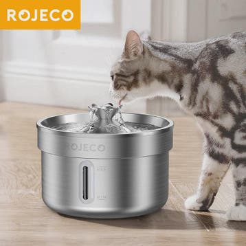 ROJECO Roestvrijstalen Automatische Drinkfontein voor Huisdi