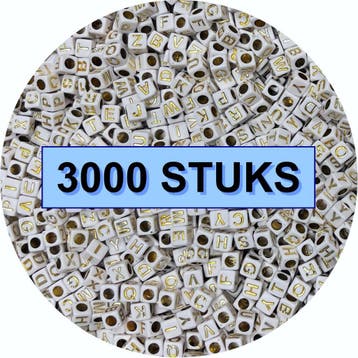 Fako Bijoux - Letterkralen Vierkant Bulk - Letter Beads -, Verzenden, Nieuw