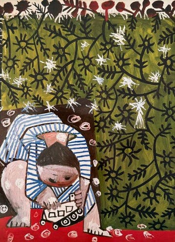 Pablo Picasso (1881-1973) - “Child playing with a Toy Truck,