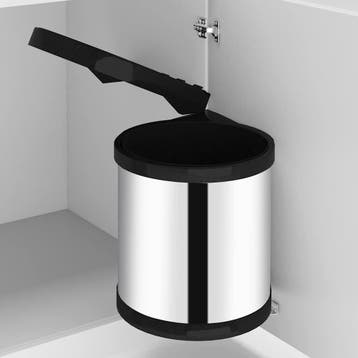 vidaXL Keukenvuilnisbak inbouw 8 L roestvrij staal, Verzenden, Nieuw