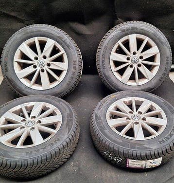 Winterset velgenset winter set VW Seat Skoda 195 65 R15, Verzenden, Gebruikt