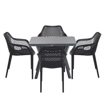 Garden Impressions Air XL tuinset 5-delig zwart - Mina, Verzenden, Nieuw