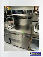 Bakplaat horeca staand | met afzuigkap | RVS, Gebruikt