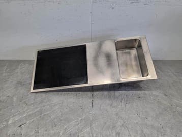 RVS Rieber Warmhoudplaat met bain marie 1/1 GN 230V 144 cm, Ophalen of Verzenden, Gebruikt