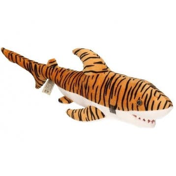 Semo tijgerhaai knuffel - pluche - 43 cm - bruin, Verzenden, Nieuw