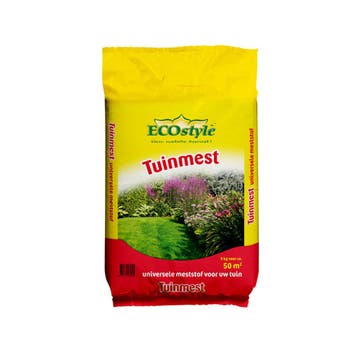 ECOstyle Tuinmest Universeel 5 kg (50 m²), Verzenden