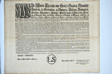 Document - Maria Theresia, Kaiserin von Österreich - Maria