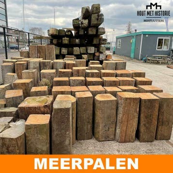 Koop nu meerpalen, gebruikt hout voor constructie & meubels, Gebruikt, 300 cm of meer, Balk