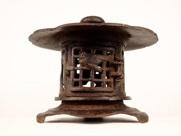 Japanese Hanging Round Lantern  - Plafondlamp - Vogel,