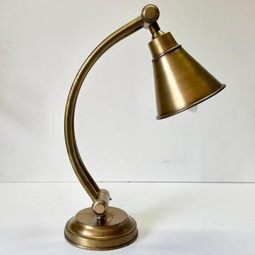 Lamp - Messing - Art Deco Desk Lamp