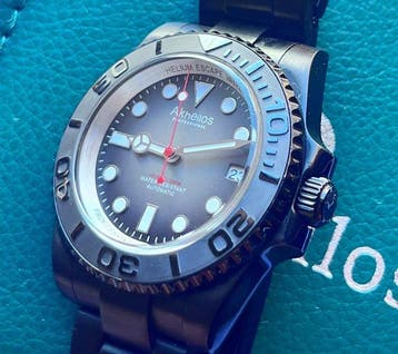 Akheilos - Zonder minimumprijs - Shark 3D Ceramic Bezel IP, Nieuw