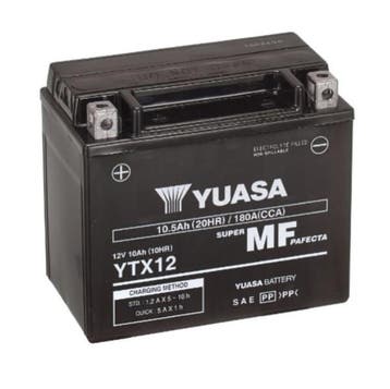 Yuasa AGM YTX12 / 102565 accu 12V, 10Ah, 180A, origineel, Verzenden, Nieuw