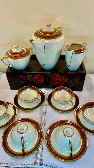 Koffie- en theeservies (9) - Porselein