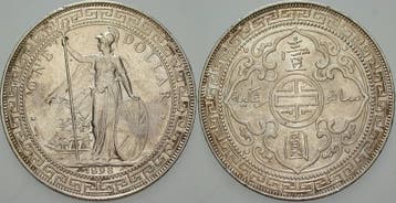 Trade Dollar 1898 Bombay Großbritannien Victoria 1837-1901, Verzenden