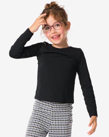 HEMA Kinder t-shirts biologisch katoen - 2 stuks zwart, Verzenden, Nieuw