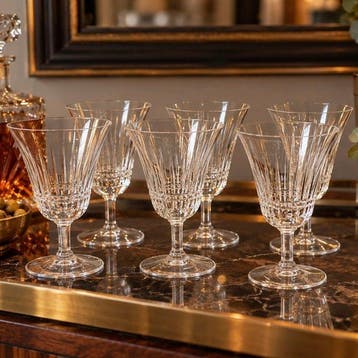 Baccarat - Drinkservies (6) - Glas - Model ‘Jeux d’Orgues’